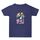 Maglietta estiva larga in cotone a maniche corte con stampa personalizzata su richiesta, taglia: M (blu navy-2) Maglietta estiva larga in cotone a maniche corte con stampa personalizzata su richiesta, taglia: M (blu navy-2)