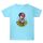 Maglietta estiva larga in cotone a maniche corte con stampa personalizzata su richiesta, taglia: M (blu acqua-3) Maglietta estiva larga in cotone a maniche corte con stampa personalizzata su richiesta, taglia: M (blu acqua-3)