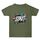 Maglietta estiva larga in cotone a maniche corte con stampa personalizzata su richiesta, taglia: L (verde militare-1) Maglietta estiva larga in cotone a maniche corte con stampa personalizzata su richiesta, taglia: L (verde militare-1)