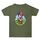 Maglietta estiva larga in cotone a maniche corte con stampa personalizzata su richiesta, taglia: L (verde militare-3) Maglietta estiva larga in cotone a maniche corte con stampa personalizzata su richiesta, taglia: L (verde militare-3)