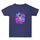 Maglietta estiva larga in cotone a maniche corte con stampa personalizzata su richiesta, taglia: XL (blu navy-4)