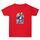 Maglietta estiva larga in cotone a maniche corte con stampa personalizzata su richiesta, taglia: XL (rosso-2) Maglietta estiva larga in cotone a maniche corte con stampa personalizzata su richiesta, taglia: XL (rosso-2)