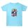 Maglietta estiva larga in cotone a maniche corte con stampa personalizzata su richiesta, taglia: XL (blu acqua-2) Maglietta estiva larga in cotone a maniche corte con stampa personalizzata su richiesta, taglia: XL (blu acqua-2)