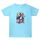 Maglietta estiva larga in cotone a maniche corte con stampa personalizzata su richiesta, taglia: XXL (blu acqua-2) Maglietta estiva larga in cotone a maniche corte con stampa personalizzata su richiesta, taglia: XXL (blu acqua-2)