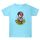 Maglietta estiva larga in cotone a maniche corte con stampa personalizzata su richiesta, taglia: XXL (blu acqua-3) Maglietta estiva larga in cotone a maniche corte con stampa personalizzata su richiesta, taglia: XXL (blu acqua-3)