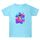 Maglietta estiva larga in cotone a maniche corte con stampa personalizzata su richiesta, taglia: XXL (blu acqua-4) Maglietta estiva larga in cotone a maniche corte con stampa personalizzata su richiesta, taglia: XXL (blu acqua-4)