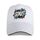 Cappello con visiera in poliestere e cotone con fibbia in acciaio, stampa su richiesta (bianco) Cappello con visiera in poliestere e cotone con fibbia in acciaio, stampa su richiesta (bianco)