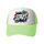 Cappello con visiera in tessuto a rete di spugna con stampa su richiesta (verde menta)