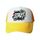Cappello con visiera in tessuto a rete di spugna con stampa su richiesta (giallo) Cappello con visiera in tessuto a rete di spugna con stampa su richiesta (giallo)