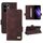 Per OPPO Reno13 F Custodia in pelle con chiusura magnetica (marrone)