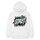 Felpa con cappuccio in pile con stampa alfabeto, stampa su richiesta, taglia: XL (bianco) Felpa con cappuccio in pile con stampa alfabeto, stampa su richiesta, taglia: XL (bianco)