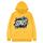 Felpa con cappuccio in pile con stampa alfabeto, stampa su richiesta, taglia: XL (giallo) Felpa con cappuccio in pile con stampa alfabeto, stampa su richiesta, taglia: XL (giallo)