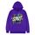 Felpa con cappuccio in pile con stampa alfabeto, stampa su richiesta, taglia: XL (viola) Felpa con cappuccio in pile con stampa alfabeto, stampa su richiesta, taglia: XL (viola)