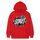 Felpa con cappuccio in pile con stampa alfabeto, stampa su richiesta, taglia: XXXL (rosso) Felpa con cappuccio in pile con stampa alfabeto, stampa su richiesta, taglia: XXXL (rosso)