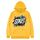Felpa con cappuccio in pile con stampa alfabeto, stampa su richiesta, taglia: XXXL (giallo) Felpa con cappuccio in pile con stampa alfabeto, stampa su richiesta, taglia: XXXL (giallo)