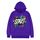 Felpa con cappuccio in pile con stampa alfabeto, stampa su richiesta, taglia: XXXL (viola) Felpa con cappuccio in pile con stampa alfabeto, stampa su richiesta, taglia: XXXL (viola)