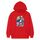 Felpa con cappuccio in pile stampato per bambini, stampa su richiesta, taglia: XS (rosso) Felpa con cappuccio in pile stampato per bambini, stampa su richiesta, taglia: XS (rosso)
