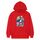 Felpa con cappuccio in pile stampato per bambini, stampa su richiesta, taglia: M (rosso) Felpa con cappuccio in pile stampato per bambini, stampa su richiesta, taglia: M (rosso)