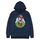 Felpa con cappuccio in pile con stampa a palloncino, stampa su richiesta, taglia: XS (blu navy) Felpa con cappuccio in pile con stampa a palloncino, stampa su richiesta, taglia: XS (blu navy)