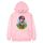 Felpa con cappuccio in pile con stampa a palloncino, stampa su richiesta, taglia: XXXL (rosa) Felpa con cappuccio in pile con stampa a palloncino, stampa su richiesta, taglia: XXXL (rosa)