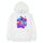 Felpa con cappuccio in pile con stampa astronauta Stampa su richiesta, taglia: XS (bianco) Felpa con cappuccio in pile con stampa astronauta Stampa su richiesta, taglia: XS (bianco)