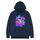 Felpa con cappuccio in pile con stampa astronauta, stampa su richiesta, taglia: M (blu navy) Felpa con cappuccio in pile con stampa astronauta, stampa su richiesta, taglia: M (blu navy)