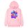 Felpa con cappuccio in pile con stampa astronauta, stampa su richiesta, taglia: M (rosa) Felpa con cappuccio in pile con stampa astronauta, stampa su richiesta, taglia: M (rosa)