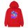 Felpa con cappuccio in pile stampato con astronauta, stampa su richiesta, taglia: XL (rosso) Felpa con cappuccio in pile stampato con astronauta, stampa su richiesta, taglia: XL (rosso)