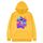 Felpa con cappuccio in pile stampato con astronauta Stampa su richiesta, taglia: XL (giallo) Felpa con cappuccio in pile stampato con astronauta Stampa su richiesta, taglia: XL (giallo)
