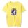 Maglietta a maniche corte in modal con scollo rotondo stampato per ragazzo, stampa su richiesta, taglia: S (giallo) Maglietta a maniche corte in modal con scollo rotondo stampato per ragazzo, stampa su richiesta, taglia: S (giallo)
