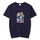 Maglietta a maniche corte in modal con scollo tondo stampato da ragazzo, stampa su richiesta, taglia: M (blu navy) Maglietta a maniche corte in modal con scollo tondo stampato da ragazzo, stampa su richiesta, taglia: M (blu navy)