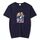 Maglietta a maniche corte in modal con scollo rotondo stampato per ragazzo, stampa su richiesta, taglia: XXXL (blu navy) Maglietta a maniche corte in modal con scollo rotondo stampato per ragazzo, stampa su richiesta, taglia: XXXL (blu navy)