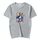 Maglietta a maniche corte in modal con scollo rotondo stampato per ragazzo, stampa su richiesta, taglia: XXXL (blu lago) Maglietta a maniche corte in modal con scollo rotondo stampato per ragazzo, stampa su richiesta, taglia: XXXL (blu lago)