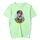 Maglietta a maniche corte in modal con scollo rotondo e stampa a palloncino, stampa su richiesta, taglia: L (verde menta) Maglietta a maniche corte in modal con scollo rotondo e stampa a palloncino, stampa su richiesta, taglia: L (verde menta)