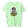 Maglietta a maniche corte in modal con scollo rotondo e stampa a palloncino, stampa su richiesta, taglia: XL (verde menta) Maglietta a maniche corte in modal con scollo rotondo e stampa a palloncino, stampa su richiesta, taglia: XL (verde menta)