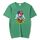 Maglietta a maniche corte in modal con scollo rotondo e stampa a palloncino, stampa su richiesta, taglia: XL (verde scuro) Maglietta a maniche corte in modal con scollo rotondo e stampa a palloncino, stampa su richiesta, taglia: XL (verde scuro)