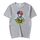 Maglietta a maniche corte in modal con scollo rotondo e stampa a palloncino, stampa su richiesta, taglia: XXL (blu lago) Maglietta a maniche corte in modal con scollo rotondo e stampa a palloncino, stampa su richiesta, taglia: XXL (blu lago)