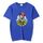 Maglietta a maniche corte in modal con scollo rotondo e stampa a palloncino, stampa su richiesta, taglia: XXXXL (blu) Maglietta a maniche corte in modal con scollo rotondo e stampa a palloncino, stampa su richiesta, taglia: XXXXL (blu)
