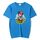 Maglietta a maniche corte in modal con scollo rotondo e stampa a palloncino, stampa su richiesta, taglia: XXXXL (grigio) Maglietta a maniche corte in modal con scollo rotondo e stampa a palloncino, stampa su richiesta, taglia: XXXXL (grigio)