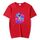 T-shirt a maniche corte in modal con scollo rotondo e stampa astronauta, stampa su richiesta, taglia: S (rosso) T-shirt a maniche corte in modal con scollo rotondo e stampa astronauta, stampa su richiesta, taglia: S (rosso)