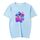 T-shirt a maniche corte in modal con scollo rotondo e stampa astronauta, stampa su richiesta, taglia: S (azzurro cielo) T-shirt a maniche corte in modal con scollo rotondo e stampa astronauta, stampa su richiesta, taglia: S (azzurro cielo)