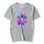 T-shirt a maniche corte in modal con scollo rotondo e stampa astronauta, stampa su richiesta, taglia: XXL (blu lago) T-shirt a maniche corte in modal con scollo rotondo e stampa astronauta, stampa su richiesta, taglia: XXL (blu lago)