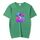 T-shirt a maniche corte in modal con scollo rotondo e stampa astronauta, stampa su richiesta, taglia: XXL (verde scuro) T-shirt a maniche corte in modal con scollo rotondo e stampa astronauta, stampa su richiesta, taglia: XXL (verde scuro)