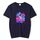 T-shirt a maniche corte in modal con scollo rotondo e stampa astronauta, stampa su richiesta, taglia: XXXXL (blu navy) T-shirt a maniche corte in modal con scollo rotondo e stampa astronauta, stampa su richiesta, taglia: XXXXL (blu navy)