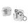 Per AirPods 4 Custodia per auricolari wireless trasparenti galvanizzati con blocco di sicurezza (argento) Per AirPods 4 Custodia per auricolari wireless trasparenti galvanizzati con blocco di sicurezza (argento)