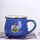 Tazza per acqua con stampa a palloncino in ceramica con pancia grande, stampa su richiesta (blu scuro) Tazza per acqua con stampa a palloncino in ceramica con pancia grande, stampa su richiesta (blu scuro)