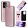Per OPPO Reno13 5G Custodia per telefono in pelle con texture in fibra di carbonio globale (rosa) Per OPPO Reno13 5G Custodia per telefono in pelle con texture in fibra di carbonio globale (rosa)
