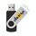 Unità flash USB 2.0 rotante in metallo colorato Stampa su richiesta, memoria: 16 GB (nero) Unità flash USB 2.0 rotante in metallo colorato Stampa su richiesta, memoria: 16 GB (nero)