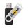 Unità flash USB 2.0 rotante in metallo colorato Stampa su richiesta, memoria: 256 GB (nero) Unità flash USB 2.0 rotante in metallo colorato Stampa su richiesta, memoria: 256 GB (nero)
