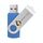 Unità flash USB 2.0 rotante in metallo colorato Stampa su richiesta, memoria: 32 GB (blu) Unità flash USB 2.0 rotante in metallo colorato Stampa su richiesta, memoria: 32 GB (blu)